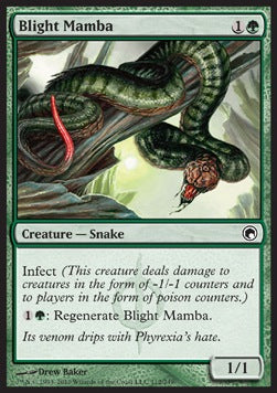Blight Mamba⁣ - Scars of Mirrodin⁣ (Common)⁣ [112]