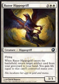 Razor Hippogriff⁣ - Scars of Mirrodin⁣ (Uncommon)⁣ [17]
