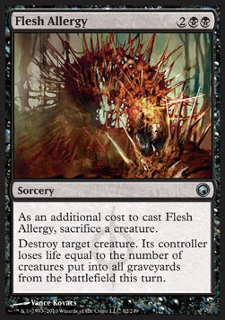 Flesh Allergy⁣ - Scars of Mirrodin⁣ (Uncommon)⁣ [62]