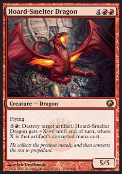 Hoard-Smelter Dragon⁣ - Scars of Mirrodin⁣ (Rare)⁣ [93]