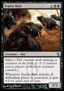 Septic Rats⁣ - Mirrodin Besieged⁣ (Uncommon)⁣ [55]