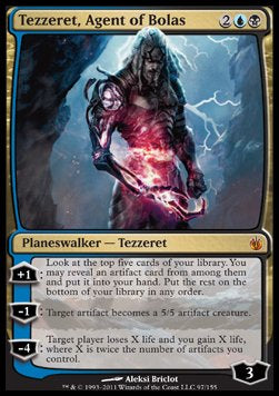 Tezzeret, Agent of Bolas⁣ - Mirrodin Besieged⁣ (Mythic)⁣ [97]