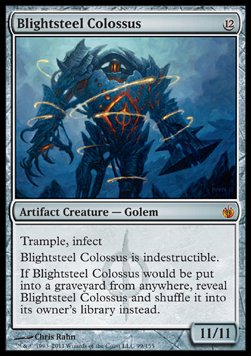 Blightsteel Colossus⁣ - Mirrodin Besieged⁣ (Mythic)⁣ [99]