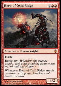 Hero of Oxid Ridge⁣ - Mirrodin Besieged⁣ (Mythic)⁣ [66]