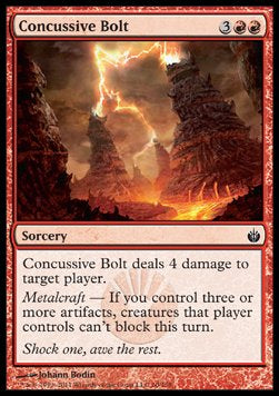 Concussive Bolt⁣ - Mirrodin Besieged⁣ (Common)⁣ [60]