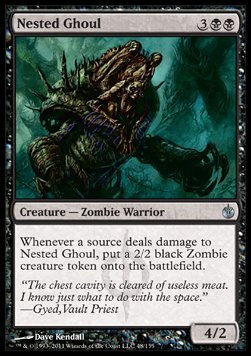 Nested Ghoul⁣ - Mirrodin Besieged⁣ (Uncommon)⁣ [48]