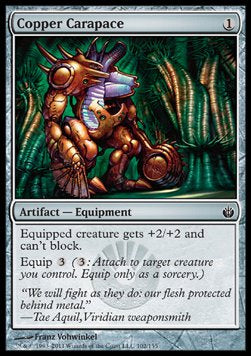 Copper Carapace⁣ - Mirrodin Besieged⁣ (Common)⁣ [102]