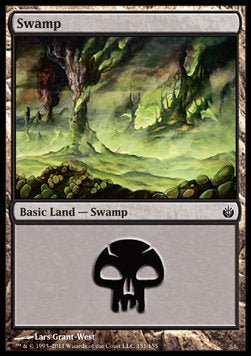 Swamp (V.2)⁣ - Mirrodin Besieged⁣ (Land)⁣ [151]