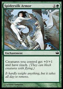 Spidersilk Armor⁣ - Duel Decks: Knights vs. Dragons⁣ (Common)⁣ [32]