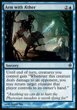 Arm with Æther⁣ - New Phyrexia⁣ (Uncommon)⁣ [28]