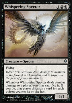 Whispering Specter⁣ - New Phyrexia⁣ (Uncommon)⁣ [77]