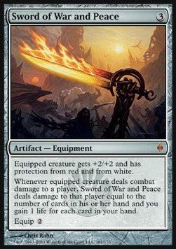 Sword of War and Peace⁣ - New Phyrexia⁣ (Mythic)⁣ [161]
