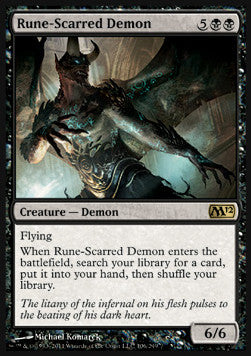 Rune-Scarred Demon⁣ - Magic 2012⁣ (Rare)⁣ [106]