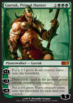 Garruk, Primal Hunter⁣ - Magic 2012⁣ (Mythic)⁣ [174]