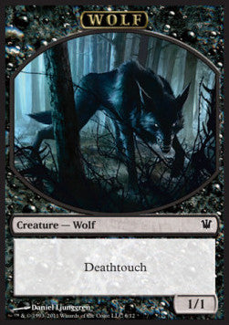 Wolf Token (Black 1/1)⁣ - Innistrad⁣ (Token)⁣ [T6]