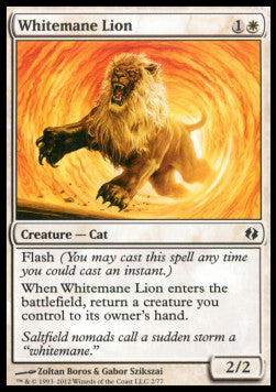 Whitemane Lion⁣ - Duel Decks: Venser vs. Koth⁣ (Common)⁣ [2]