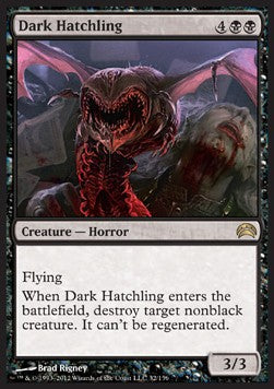 Dark Hatchling⁣ - Planechase 2012⁣ (Rare)⁣ [32]