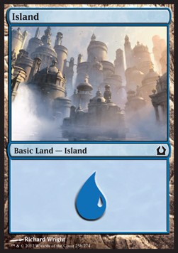 Island (V.4)⁣ - Return to Ravnica⁣ (Land)⁣ [258]