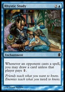 Rhystic Study⁣ - Commander's Arsenal⁣ (Common)⁣ [15]