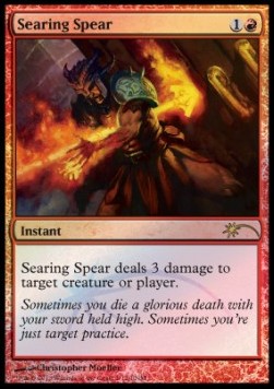 Searing Spear⁣ - Friday Night Magic Promos⁣ (Rare)
