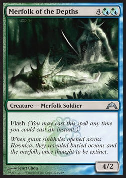 Merfolk of the Depths⁣ - Gatecrash⁣ (Uncommon)⁣ [221]