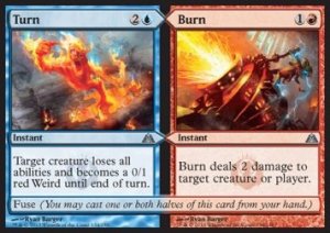Turn // Burn⁣ - Dragon's Maze⁣ (Uncommon)⁣ [134]
