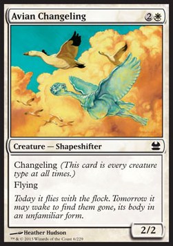 Avian Changeling⁣ - Modern Masters⁣ (Common)⁣ [6]