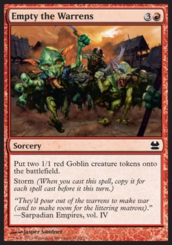 Empty the Warrens⁣ - Modern Masters⁣ (Common)⁣ [112]