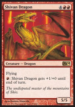 Shivan Dragon⁣ - Magic 2014⁣ (Rare)⁣ [154]