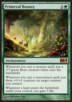 Primeval Bounty⁣ - Magic 2014⁣ (Mythic)⁣ [190]
