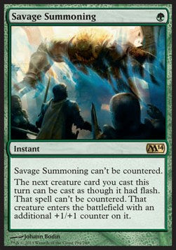 Savage Summoning⁣ - Magic 2014⁣ (Rare)⁣ [194]