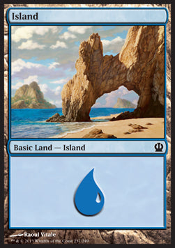 Island (V.4)⁣ - Theros⁣ (Land)⁣ [237]
