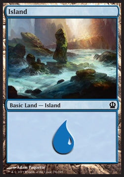 Island (V.3)⁣ - Theros⁣ (Land)⁣ [236]