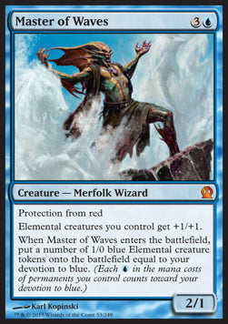 Master of Waves⁣ - Theros⁣ (Mythic)⁣ [53]