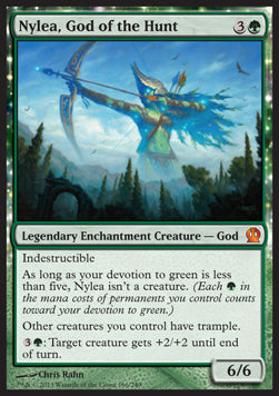Nylea, God of the Hunt⁣ - Theros⁣ (Mythic)⁣ [166]