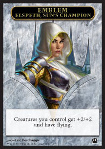 Elspeth, Sun's Champion Emblem⁣ - Theros⁣ (Token)⁣ [T11]