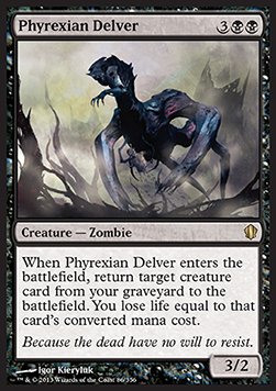 Phyrexian Delver⁣ - Commander 2013⁣ (Rare)⁣ [86]