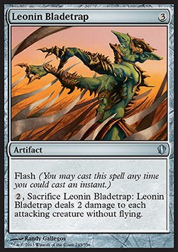 Leonin Bladetrap⁣ - Commander 2013⁣ (Uncommon)⁣ [245]