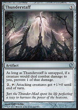 Thunderstaff⁣ - Commander 2013⁣ (Uncommon)⁣ [267]