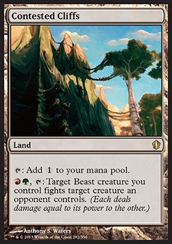 Contested Cliffs⁣ - Commander 2013⁣ (Rare)⁣ [282]
