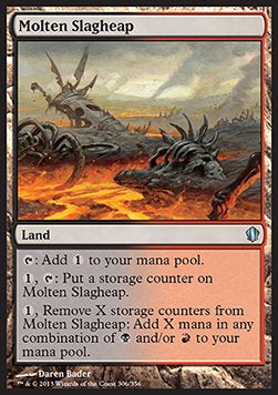 Molten Slagheap⁣ - Commander 2013⁣ (Uncommon)⁣ [306]