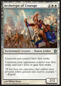 Archetype of Courage⁣ - Born of the Gods⁣ (Uncommon)⁣ [4]