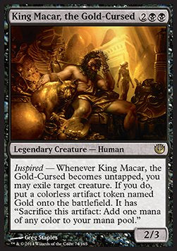King Macar, the Gold-Cursed⁣ - Journey into Nyx⁣ (Rare)⁣ [74]