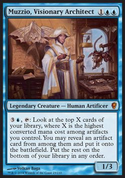 Muzzio, Visionary Architect⁣ - Conspiracy⁣ (Mythic)⁣ [23]