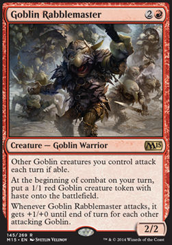 Goblin Rabblemaster⁣ - Magic 2015⁣ (Rare)⁣ [145]