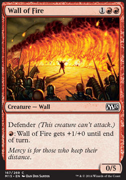 Wall of Fire - Magic 2015 (Common) [M15-167]