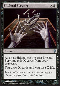 Skeletal Scrying⁣ - Conspiracy⁣ (Uncommon)⁣ [124]