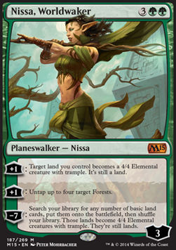 Nissa, Worldwaker⁣ - Magic 2015⁣ (Mythic)⁣ [187]