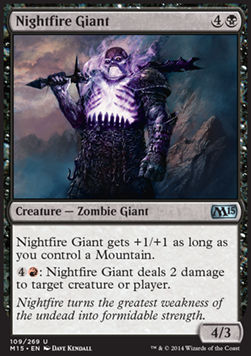 Nightfire Giant⁣ - Magic 2015⁣ (Uncommon)⁣ [109]