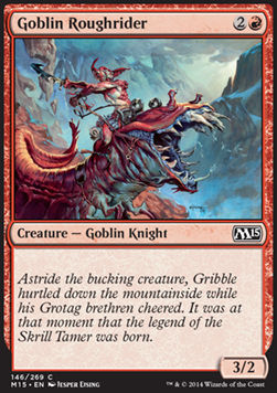 Goblin Roughrider⁣ - Magic 2015⁣ (Common)⁣ [146]
